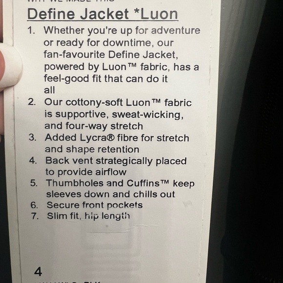 Lululemon Define Jacket - Picture 4 of 4